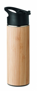 Logotrade corporate gift picture of: Double wall bamboo flask 450ml